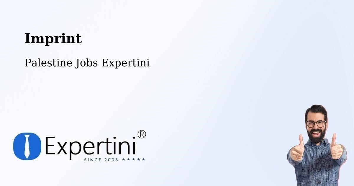 Imprint – Hebron - Palestine Jobs Expertini